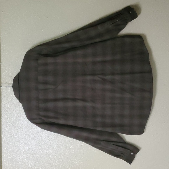 PENDLETON Size XL Virgin Wool Long Sleeve Button Up Shirt Green Brown Washable - Picture 2 of 9